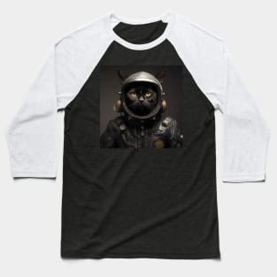 Astronaut Cat in Space - Bombay Baseball T-Shirt